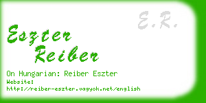 eszter reiber business card